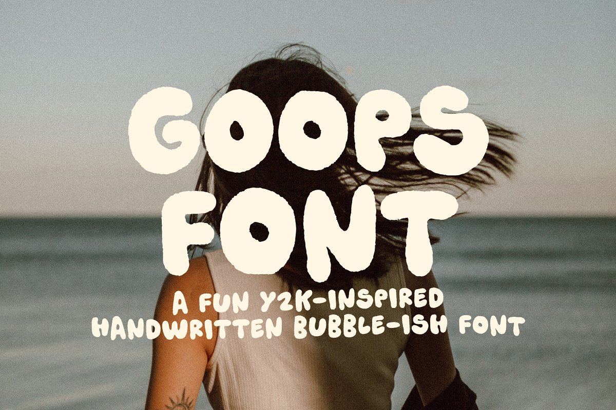 Goops! A handwriting bubble font! Free Download