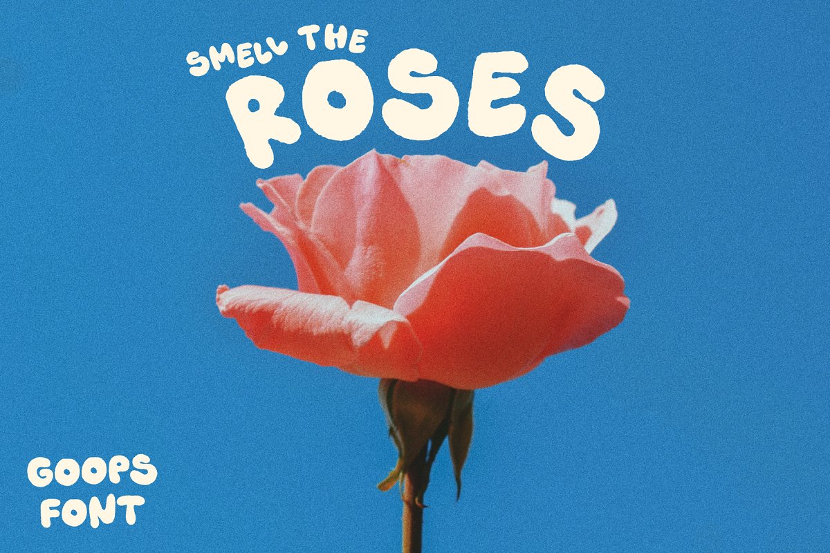 Goops! A handwriting bubble font! Free Download