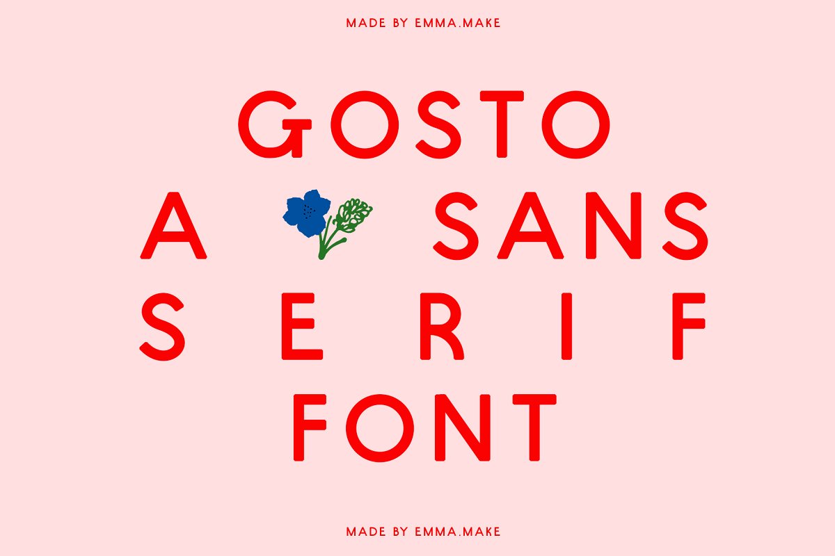 Gosto A Sans Serif Font Free Download