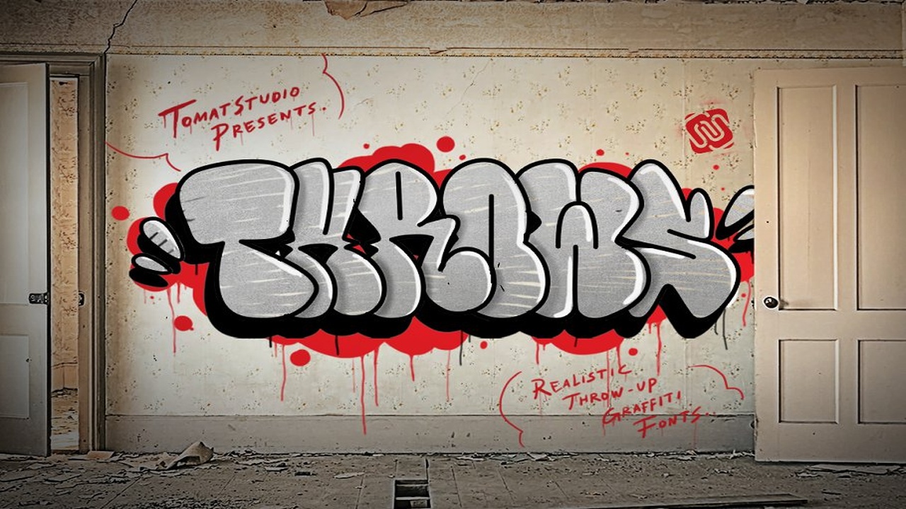 Graffiti Inspired Throws Font