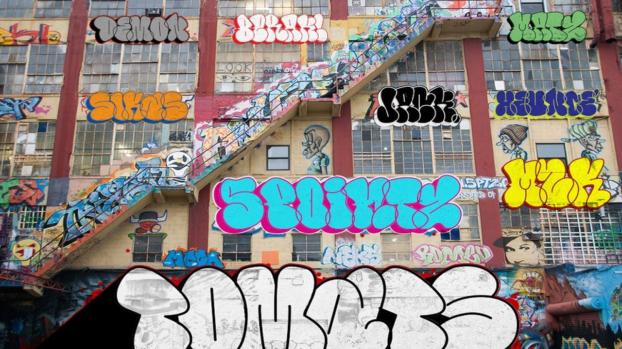 Graffiti Inspired Throws Font