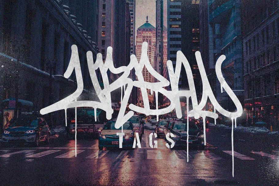 Graffiti Inspired Urban Tags Font