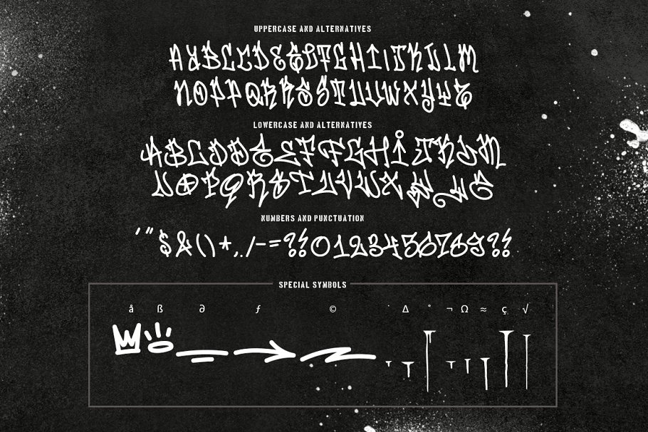 Graffiti Inspired Urban Tags Font