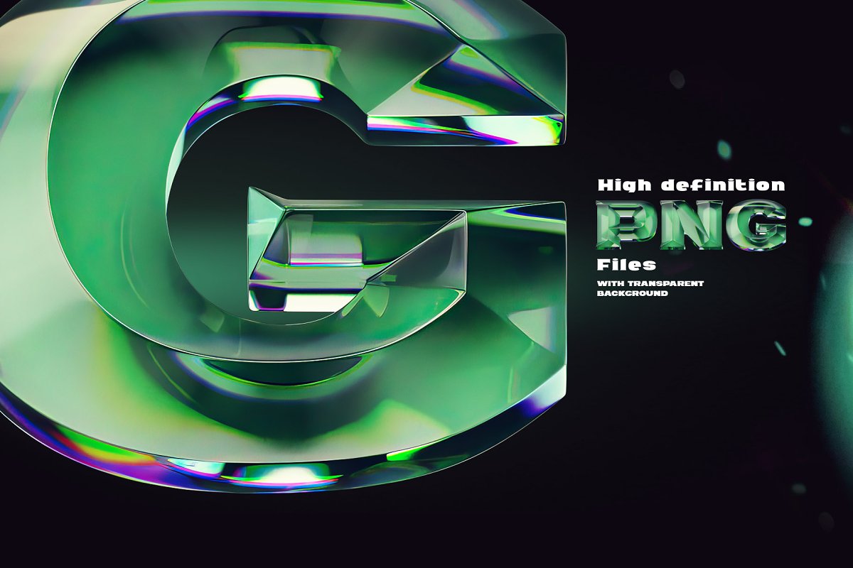 Green Eyes   Bitmap Color Font Graphic Free Download
