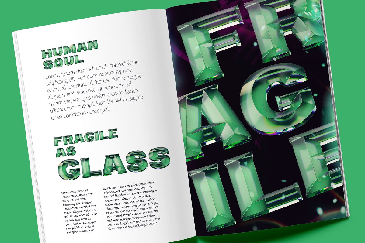 Green Eyes   Bitmap Color Font Graphic Free Download