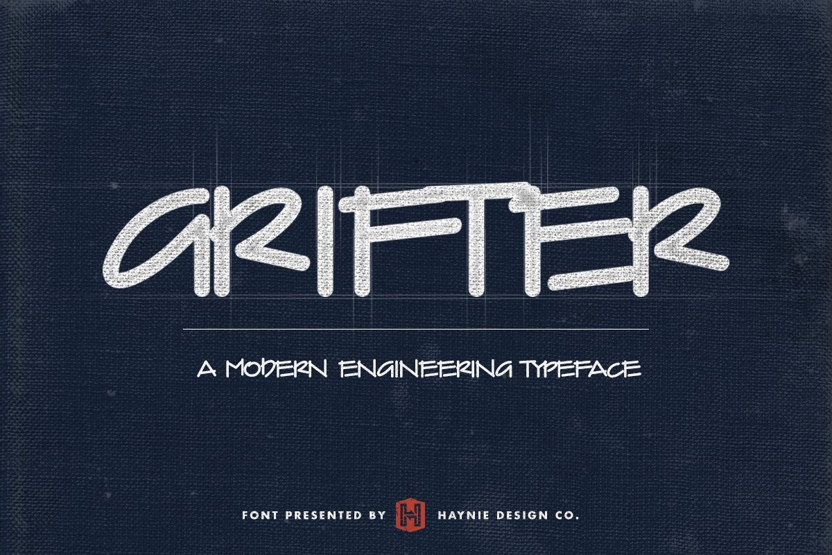 Grifter Architect Blueprint Writing Font Free Download