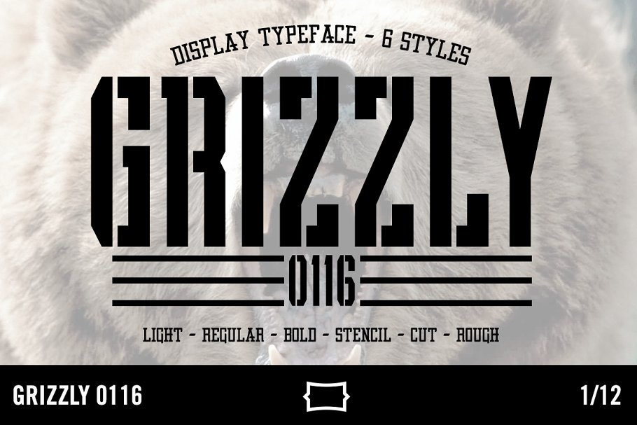 Grizzly 0116 Display Typeface Font Free Download