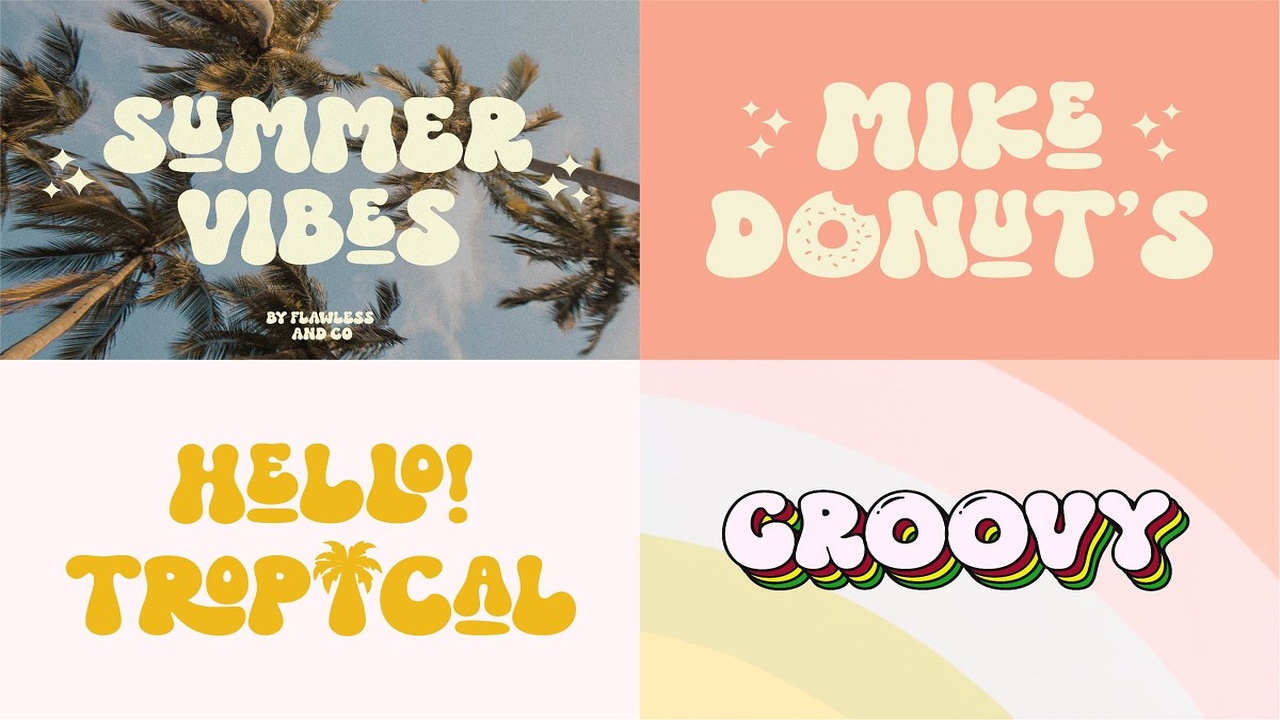Groovy Retro Special Bundle Font