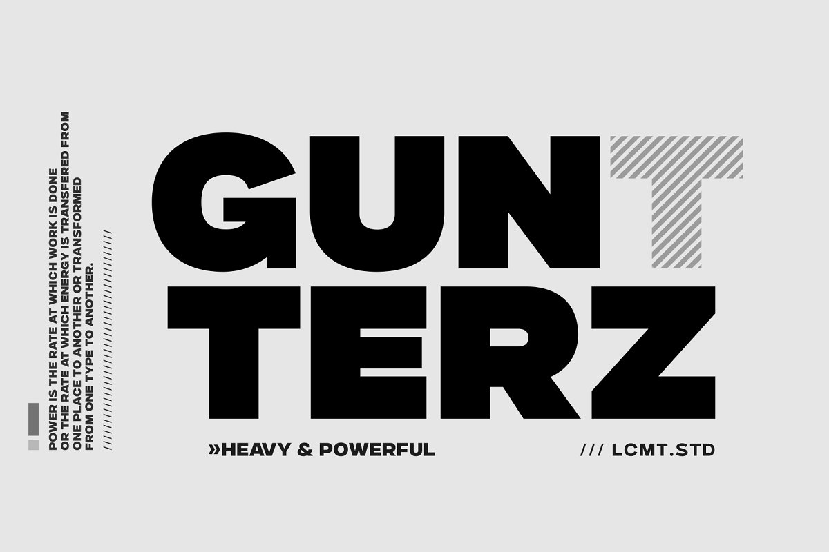 Gunterz Font Free Download