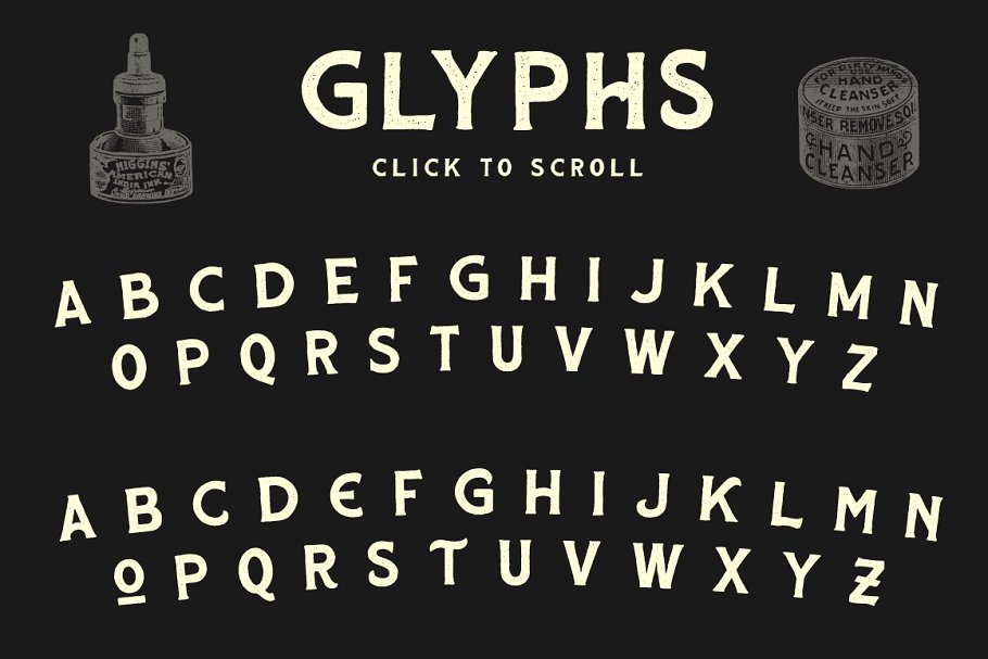 HUSCON A Vintage Spur Serif Font