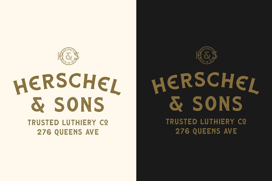 HUSCON A Vintage Spur Serif Font