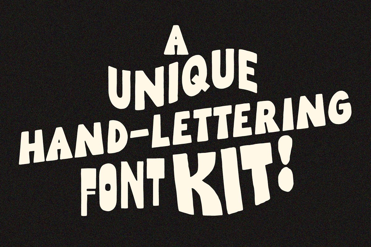 Hand lettering Kit Unique Font