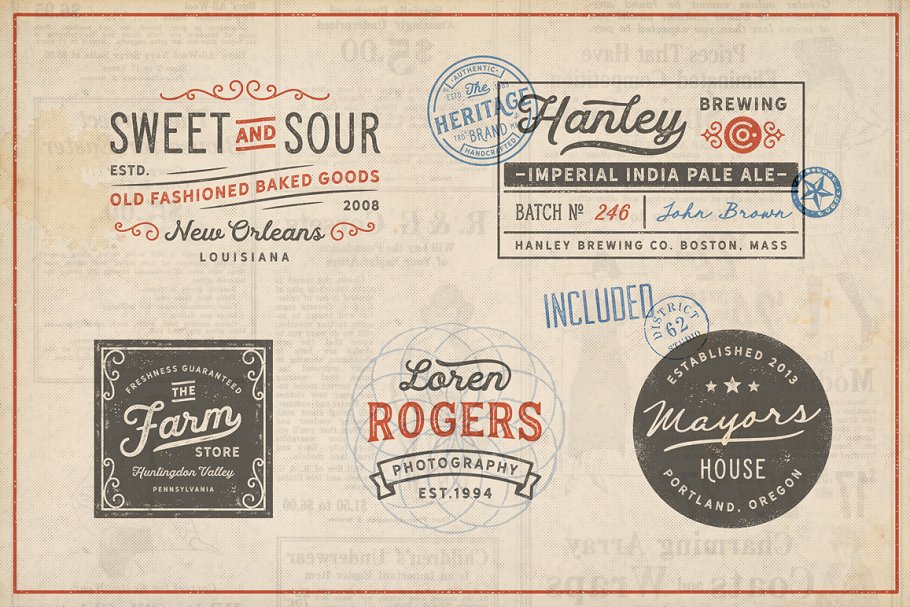 Hanley Rough Collection Font
