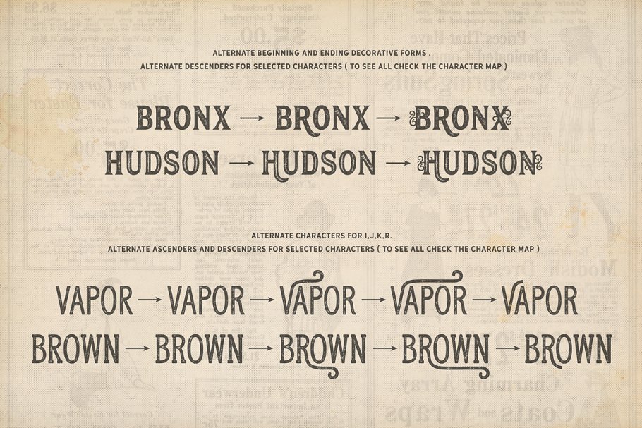 Hanley Rough Collection Font