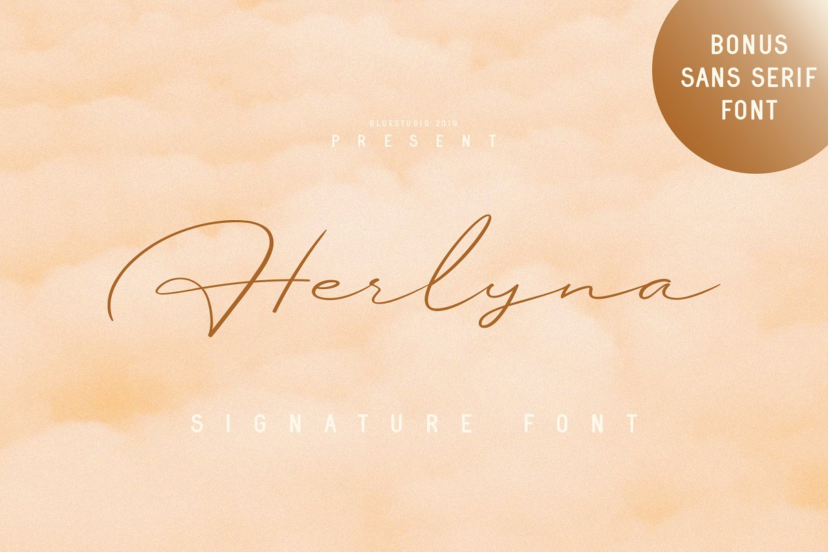 Herlyna Signature BONUS Font