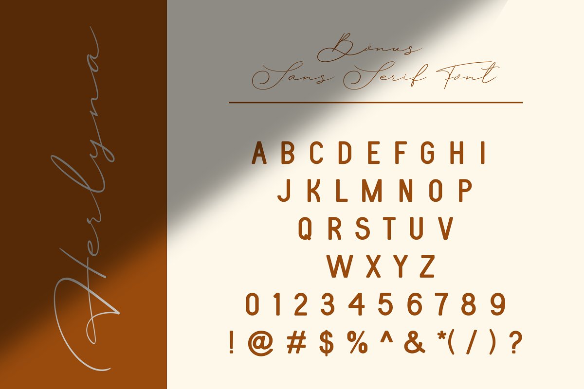 Herlyna Signature BONUS Font