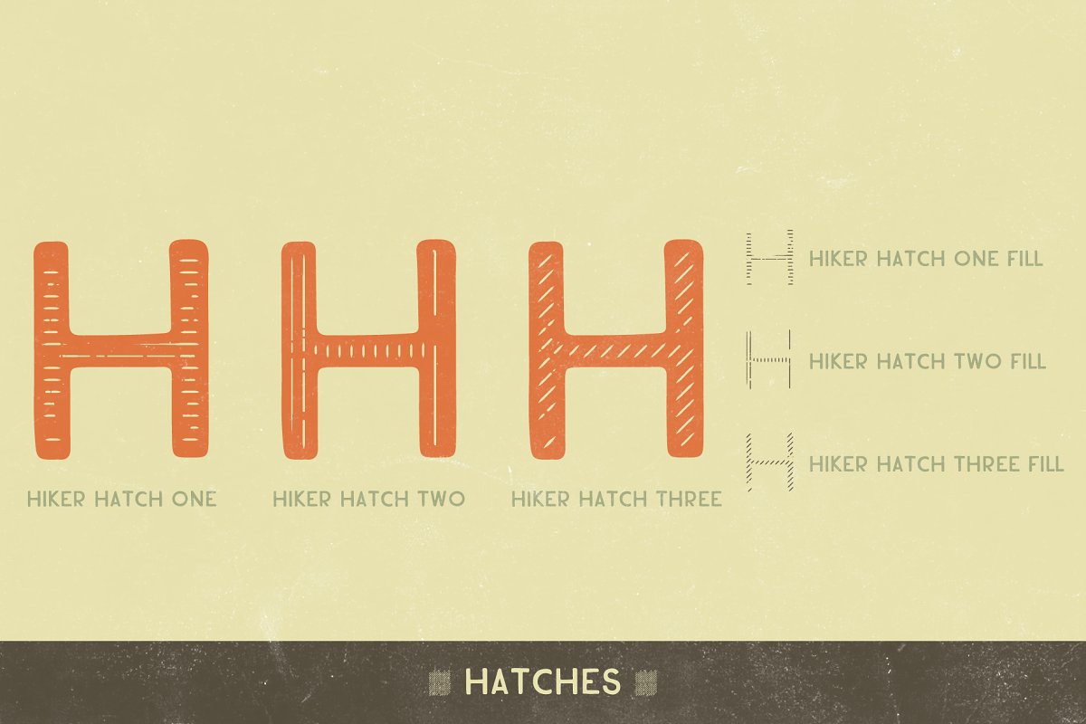 Hiker Premium Family Font