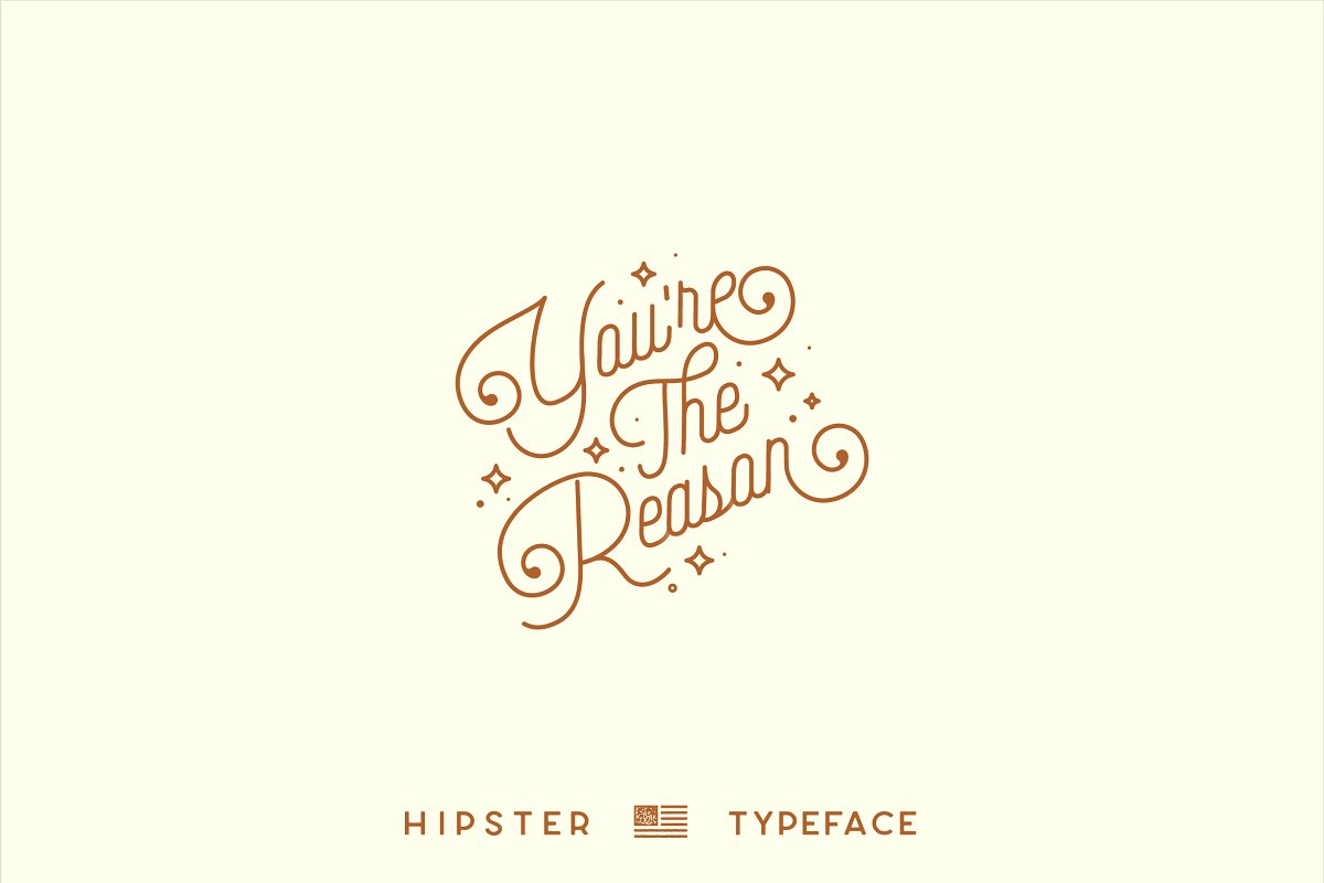Hipster Style Stylish Duo Font