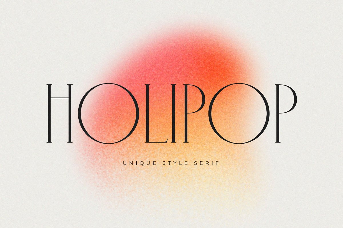 Holipop Modern Serif Font