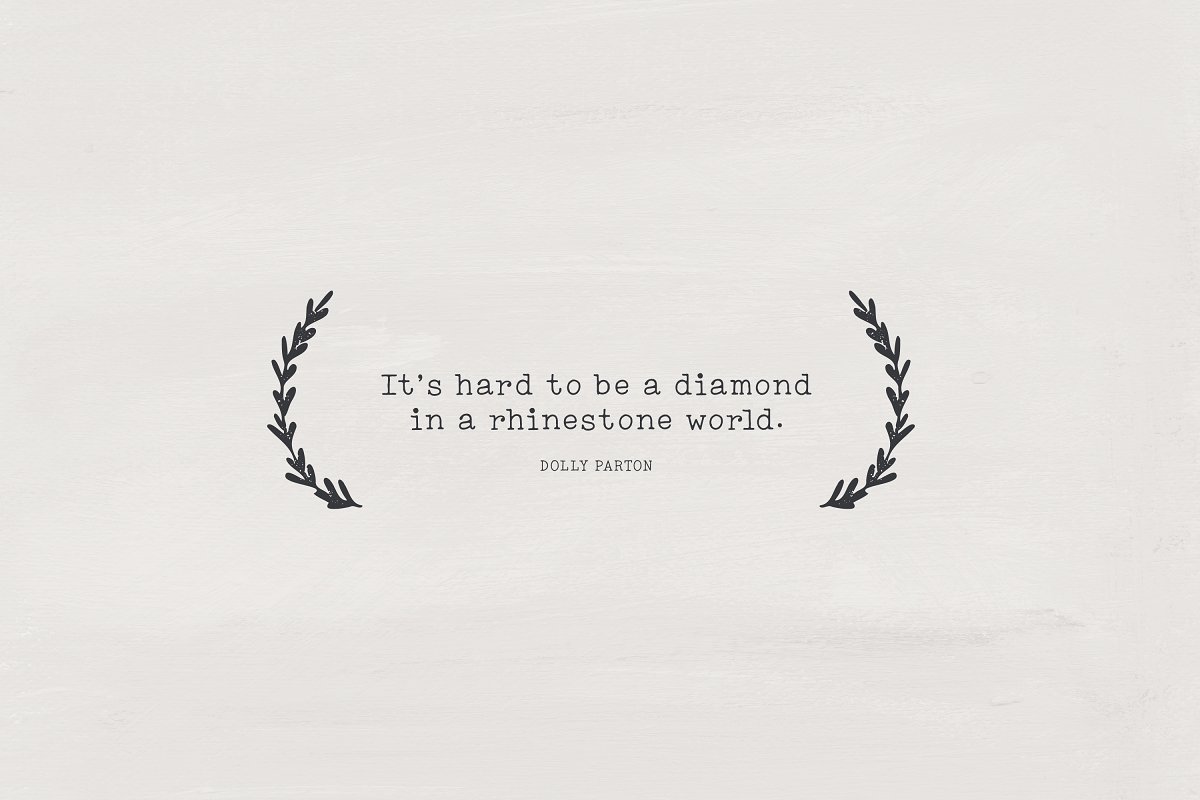 Honeysuckle Market Elements Font