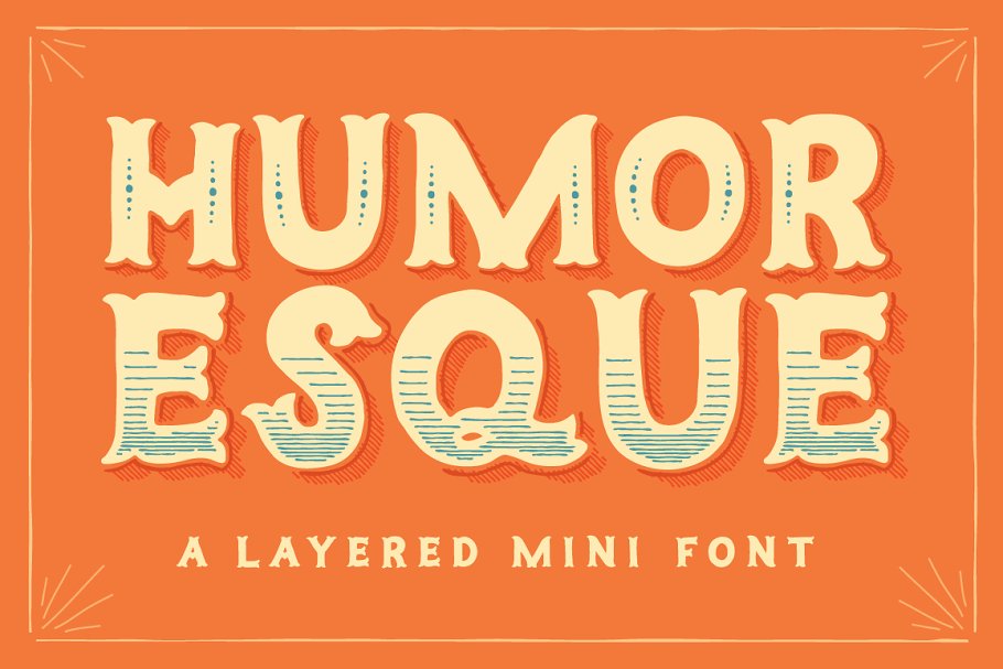 Humoresque Layered Mini Font