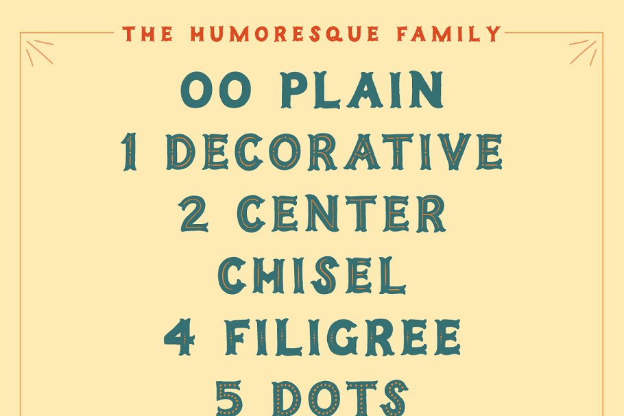 Humoresque Layered Mini Font