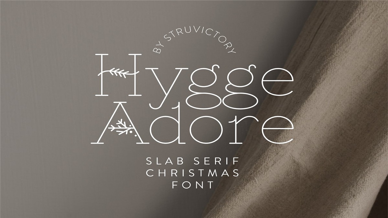 Hygge Adore Christmas Serif Font
