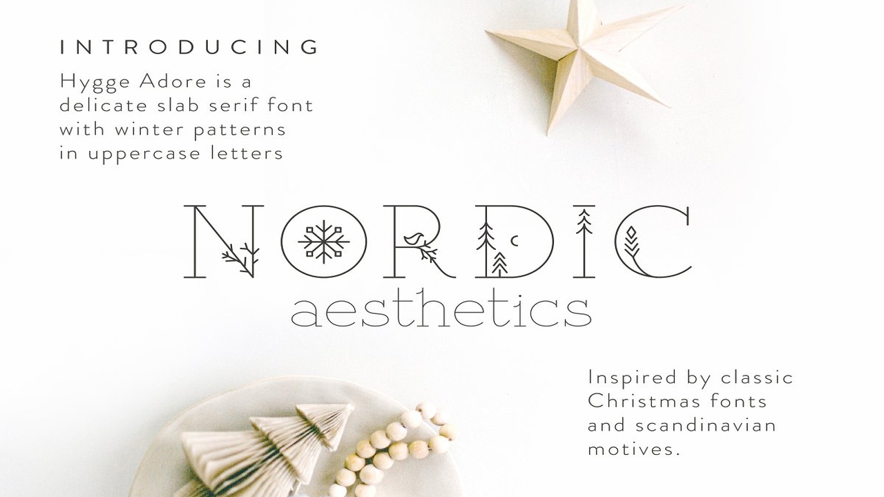 Hygge Adore Christmas Serif Font