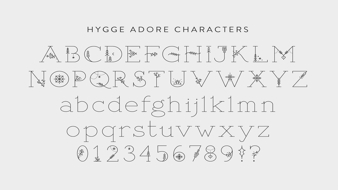 Hygge Adore Christmas Serif Font
