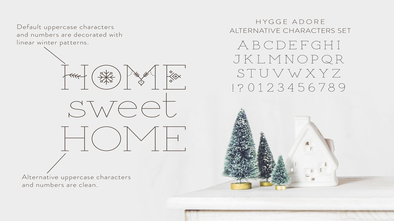 Hygge Adore Christmas Serif Font