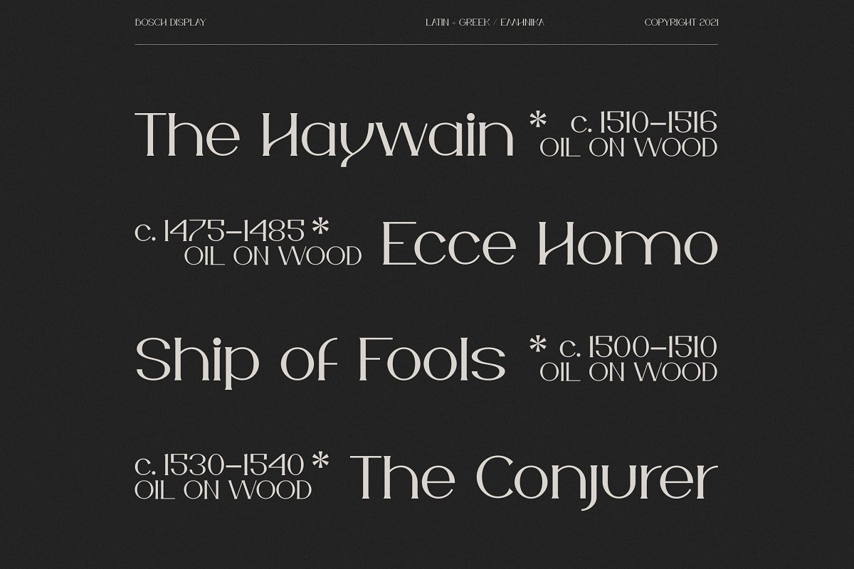 IF Bosch Display Font