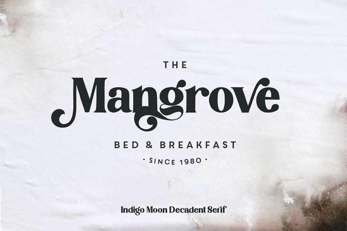 Indigo Moon Decadent Serif Font