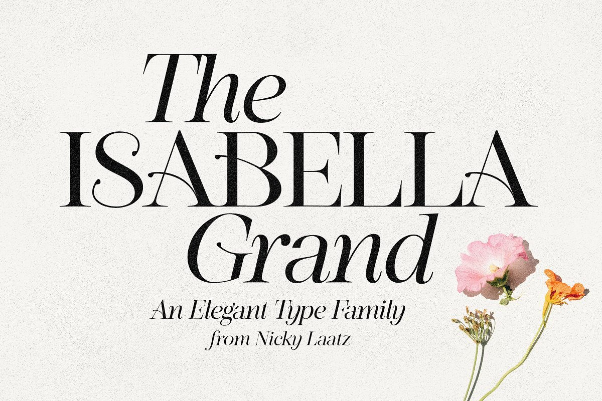 Isabella Grand Typeface Font Free Download