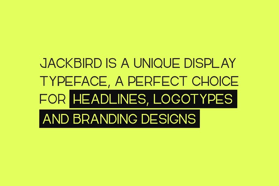 JACKBIRD Display Headline Font Free Download