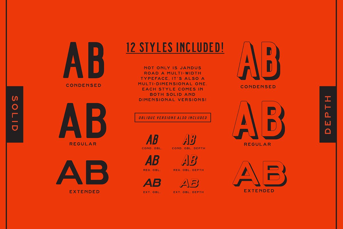 Jandus Road   A Highway Display Font Free Download