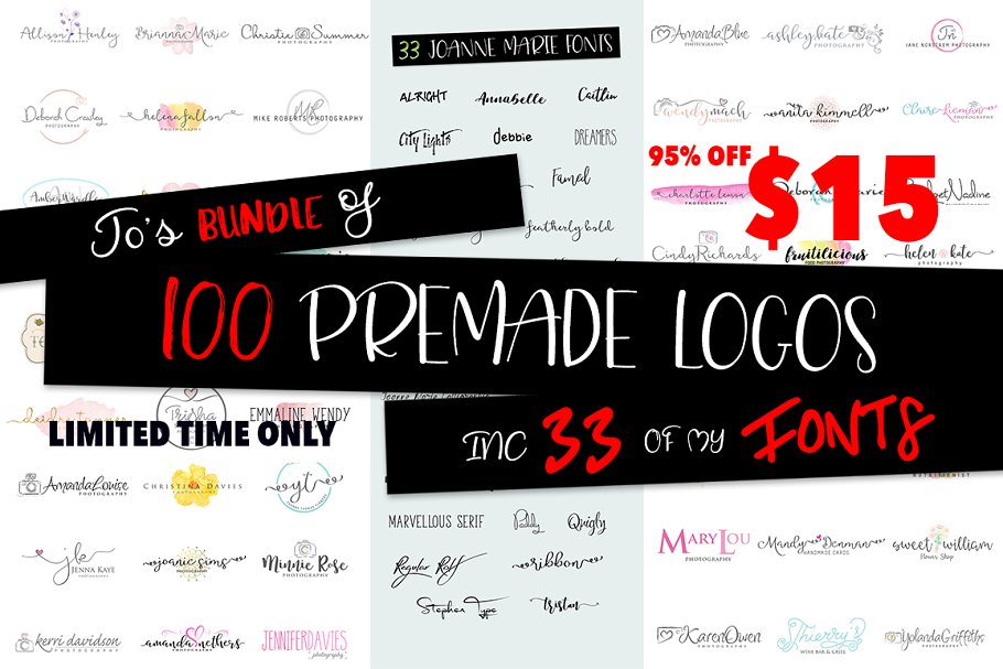 Joanne Marie Shop bundle Font