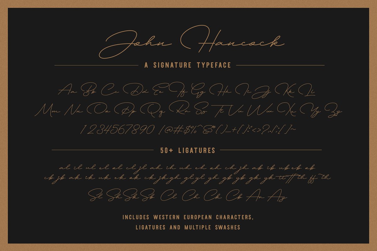 John Hancock A Signature Font
