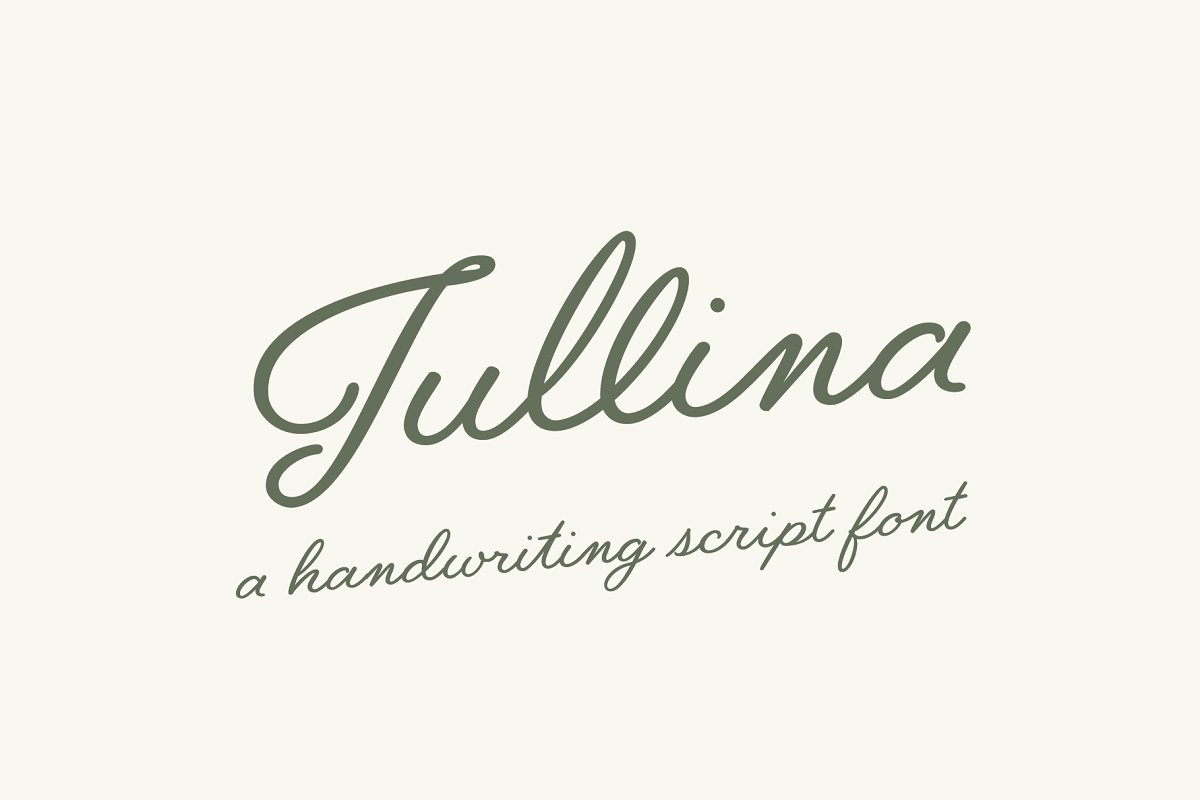 Jullina   Handwriting Script Font Free Download