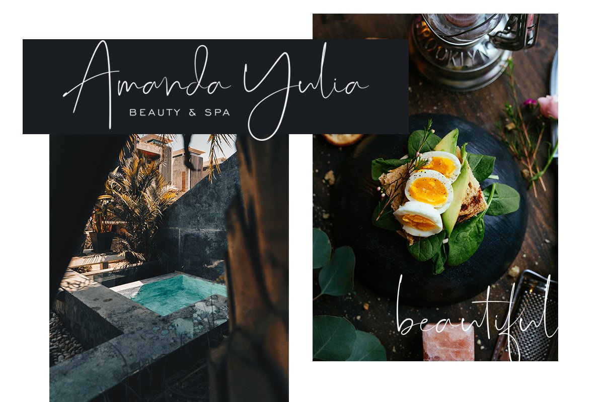 Just Sunday Family Modern Script Font