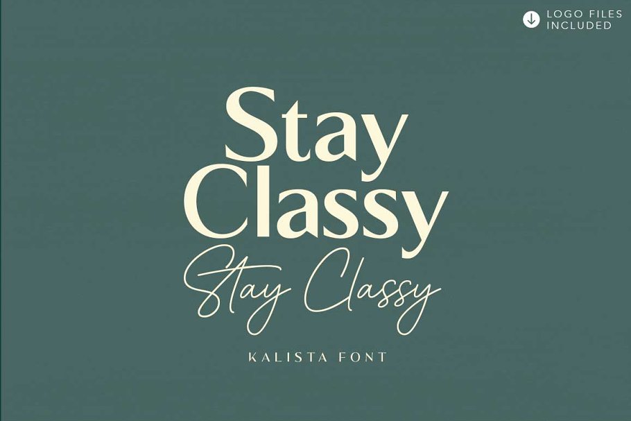 Kalista Duo Logo Font