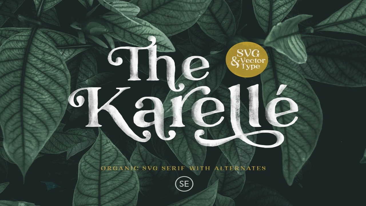 Karelle SVG An Organic Serif Font