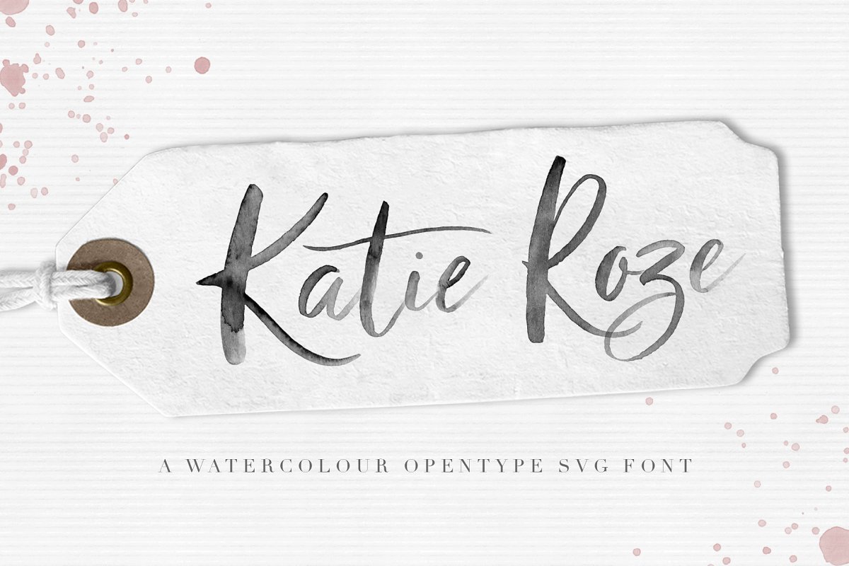 Katie Roze Watercolor Font Free Download