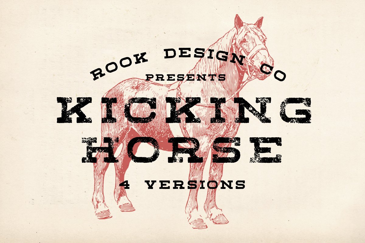 Kicking Horse   4 Font Family Free Download