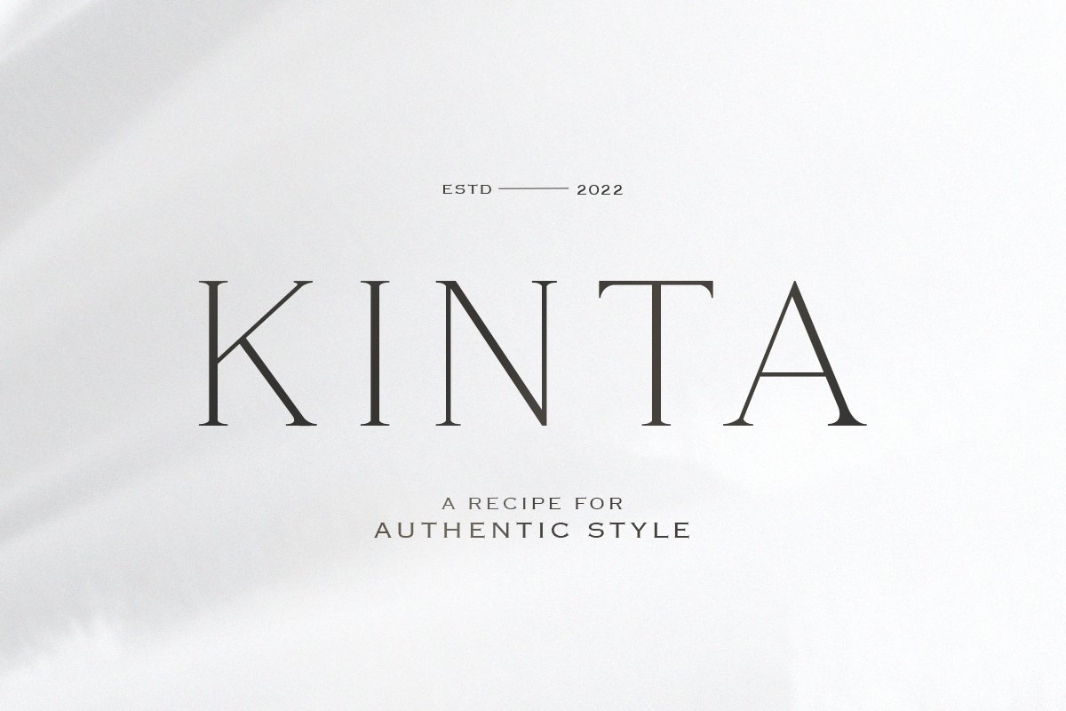 Kinta Authentic Serif Font