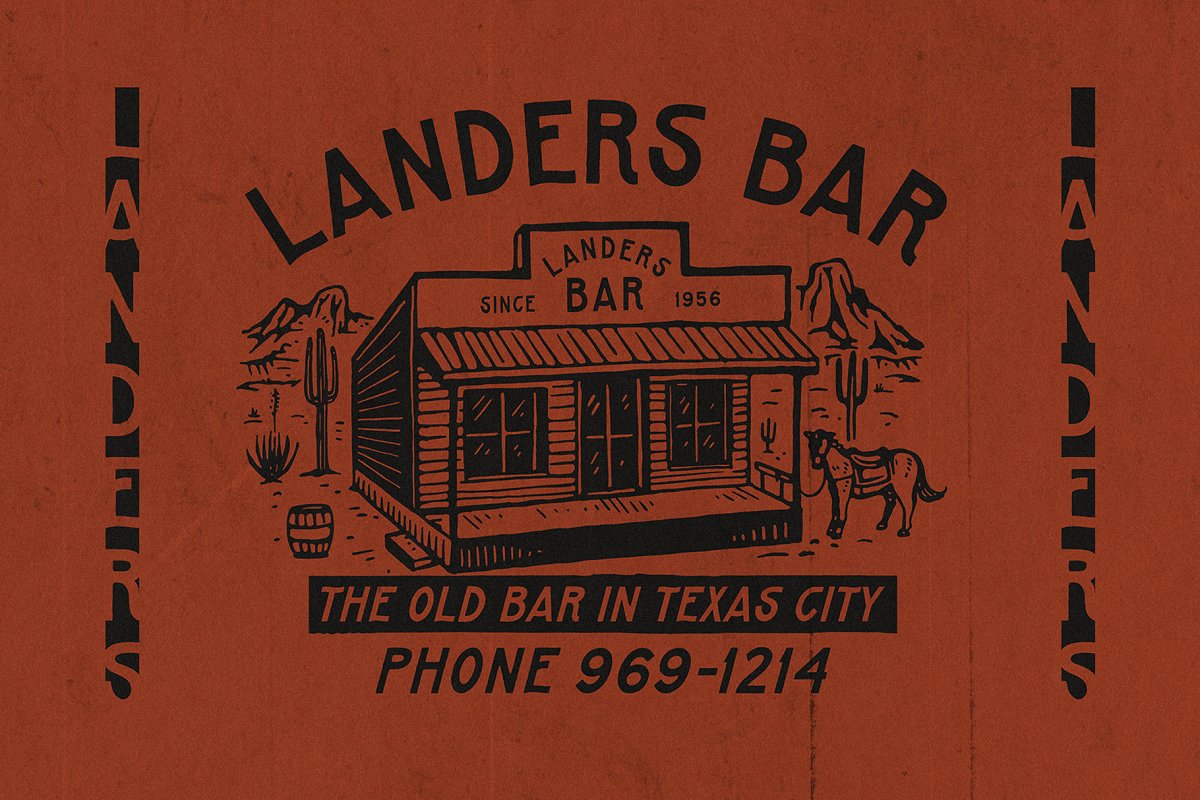 LANDERS DISPLAY TYPEFACE Font Free Download