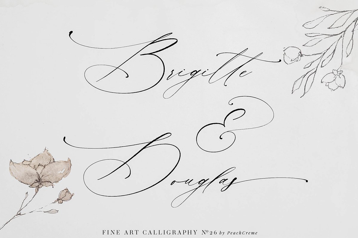 La Bohemia Fine Art Calligraphy Font