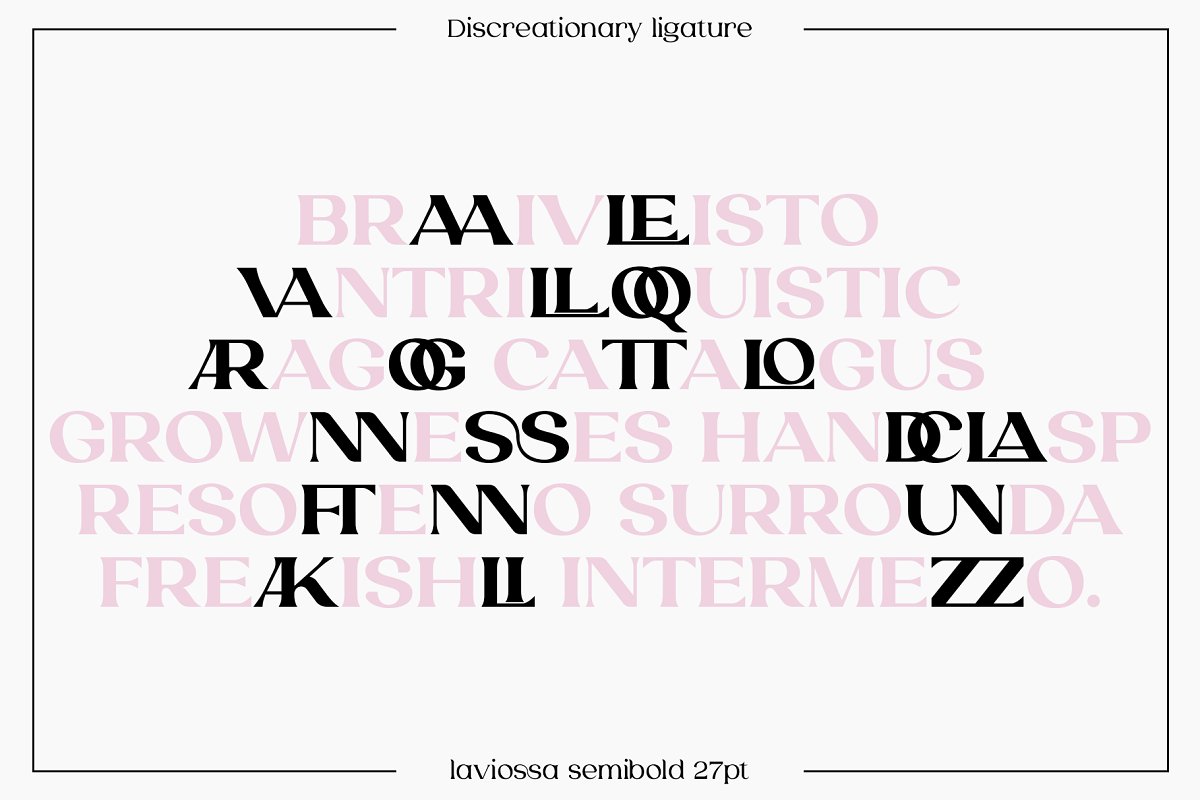 Laviossa Modern Serif Typeface Font