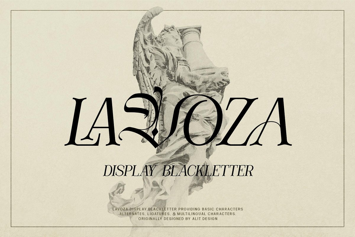 Lavoza typeface Font