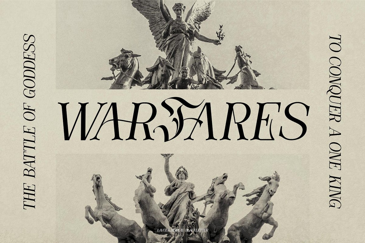 Lavoza typeface Font