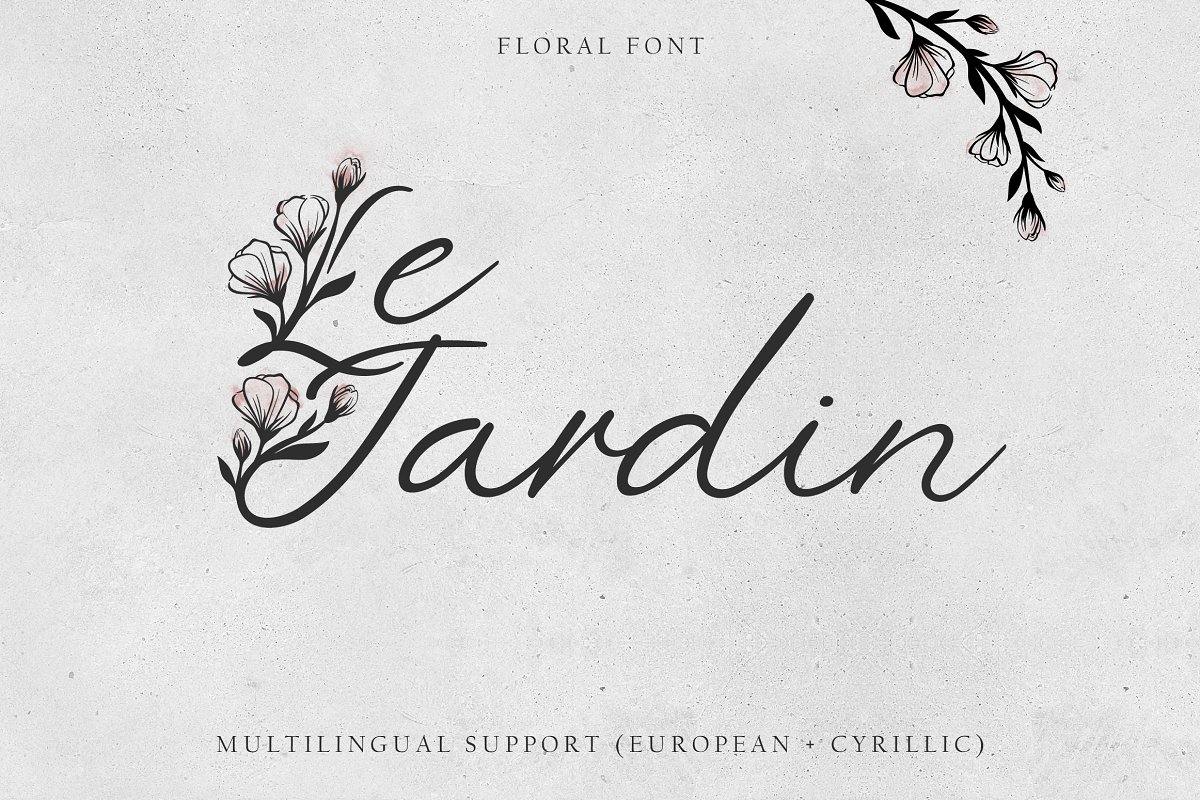 Le Jardin Floral Font